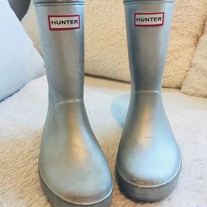 Hunter Metallic rain boots